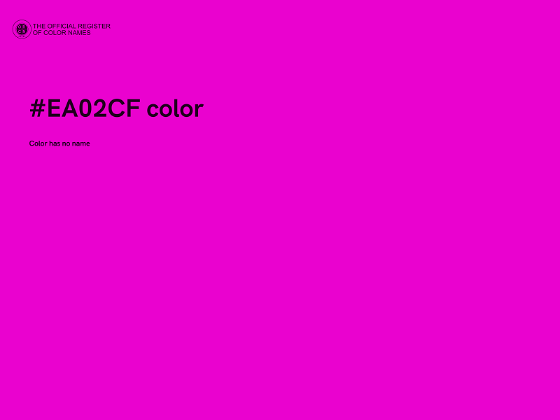 #EA02CF color image