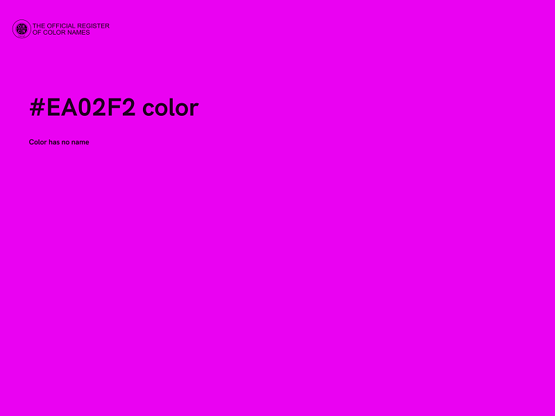 #EA02F2 color image