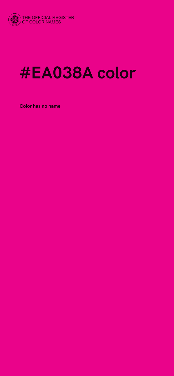 #EA038A color image