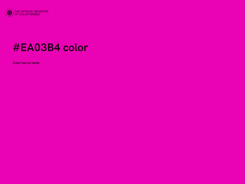 #EA03B4 color image