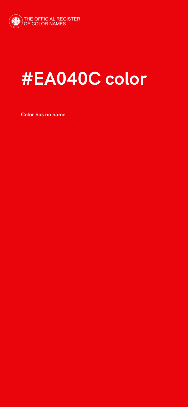 #EA040C color image