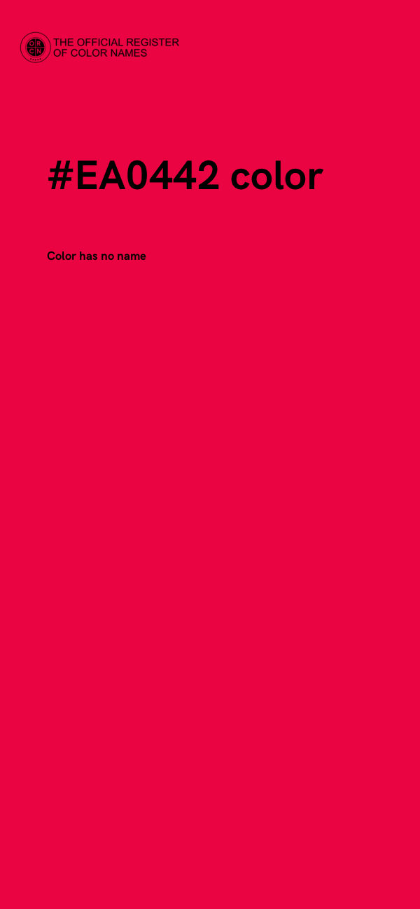 #EA0442 color image