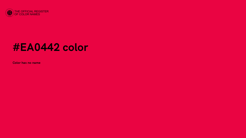 #EA0442 color image
