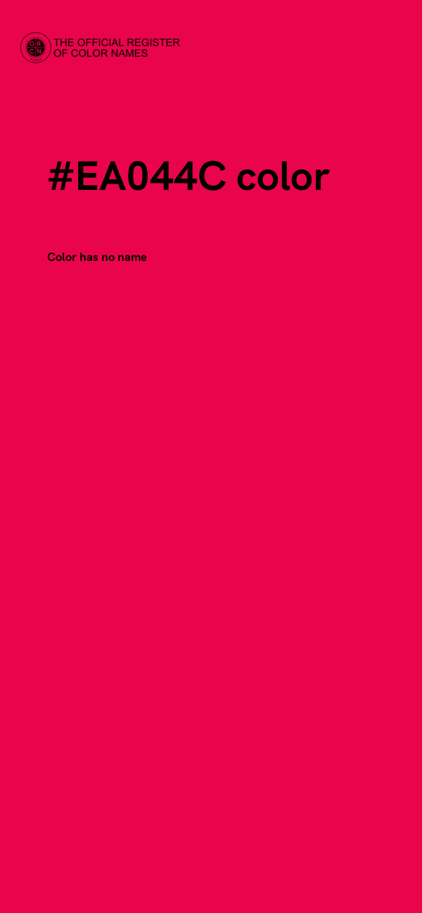 #EA044C color image