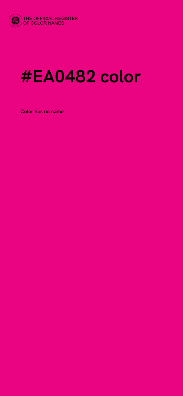 #EA0482 color image