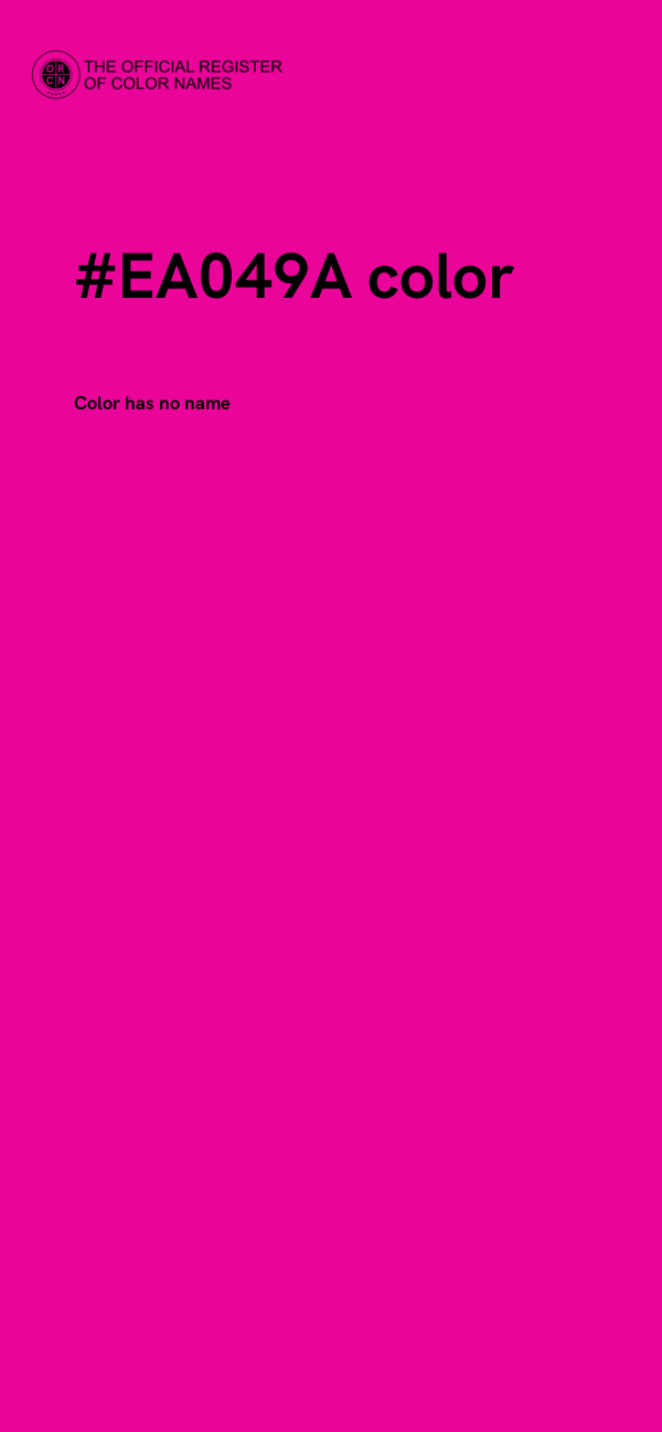 #EA049A color image