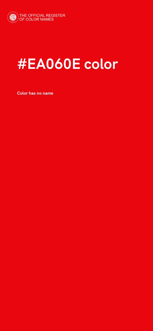 #EA060E color image