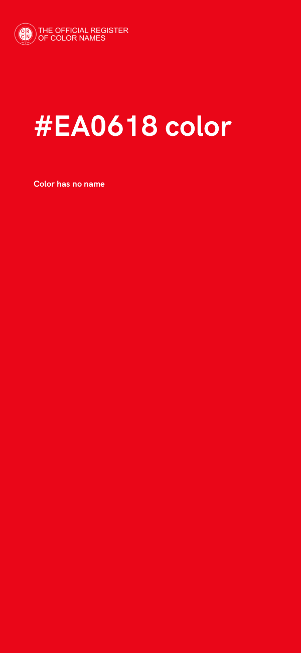 #EA0618 color image