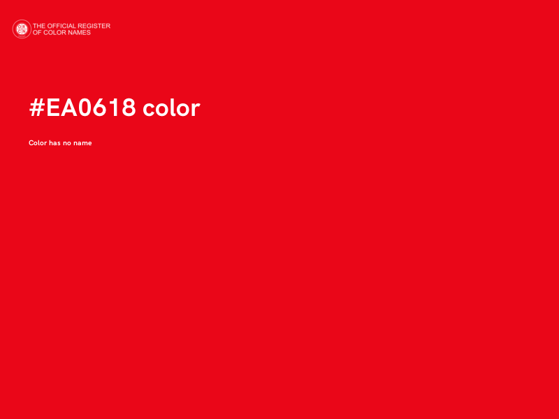 #EA0618 color image