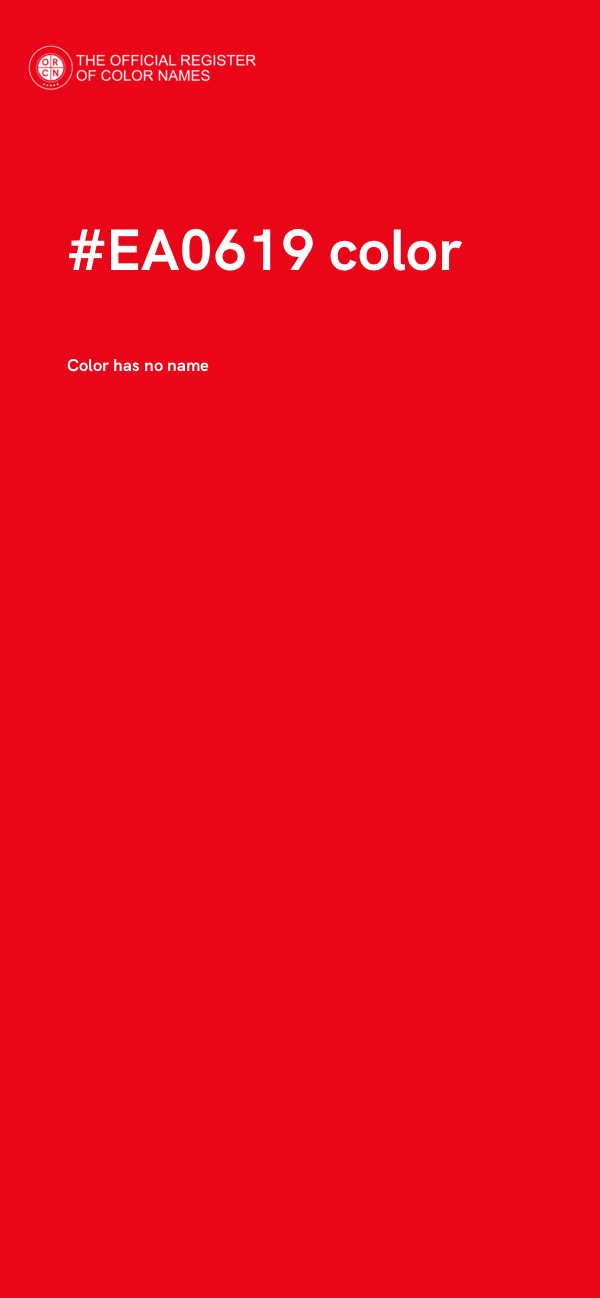 #EA0619 color image