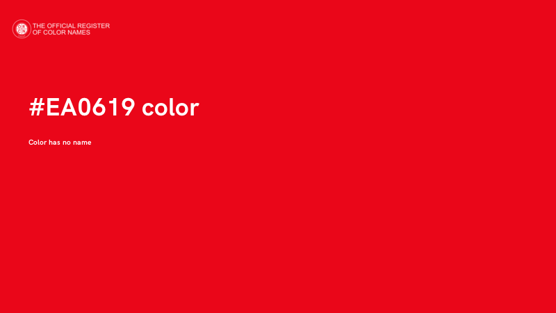 #EA0619 color image