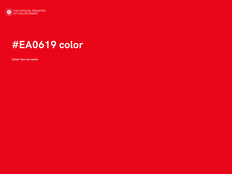 #EA0619 color image