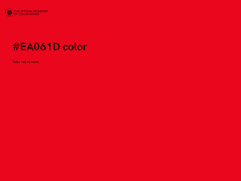 #EA061D color image