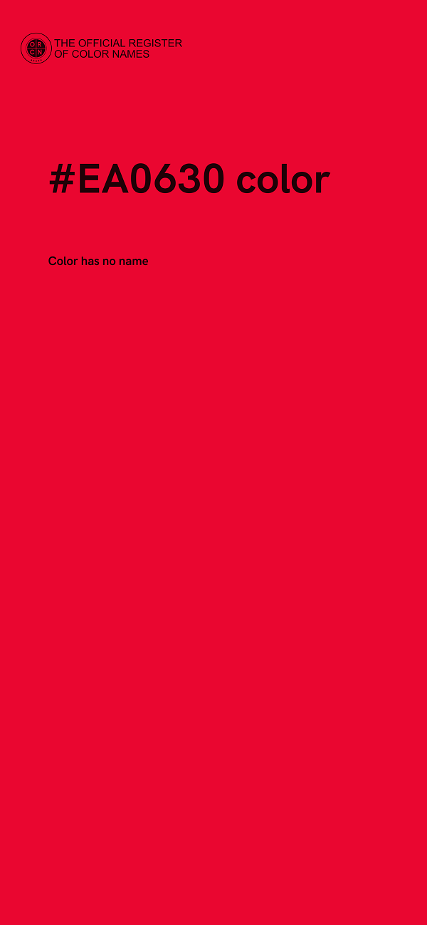 #EA0630 color image