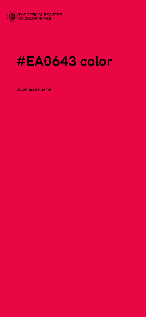 #EA0643 color image