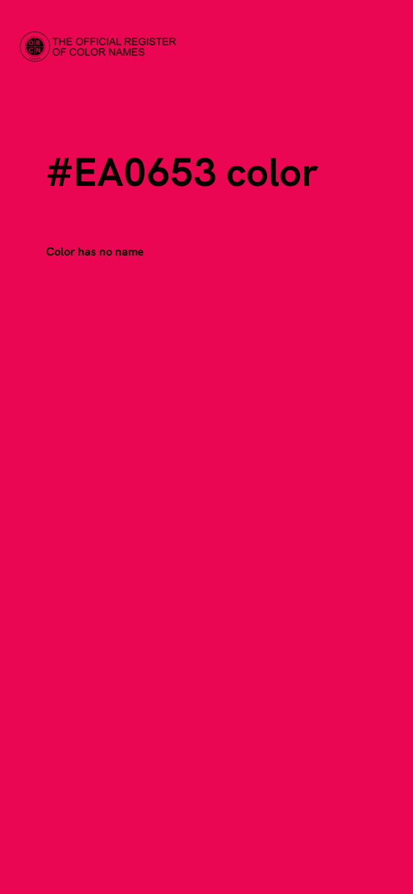 #EA0653 color image