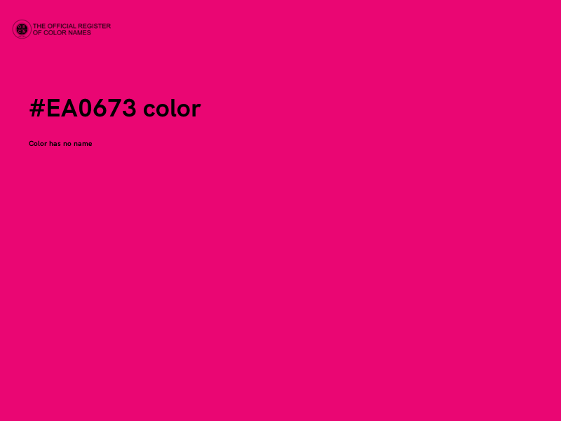 #EA0673 color image