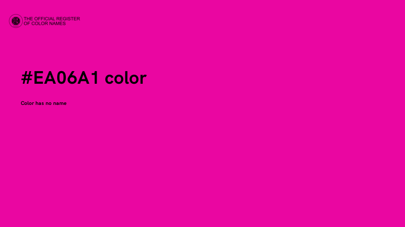 #EA06A1 color image