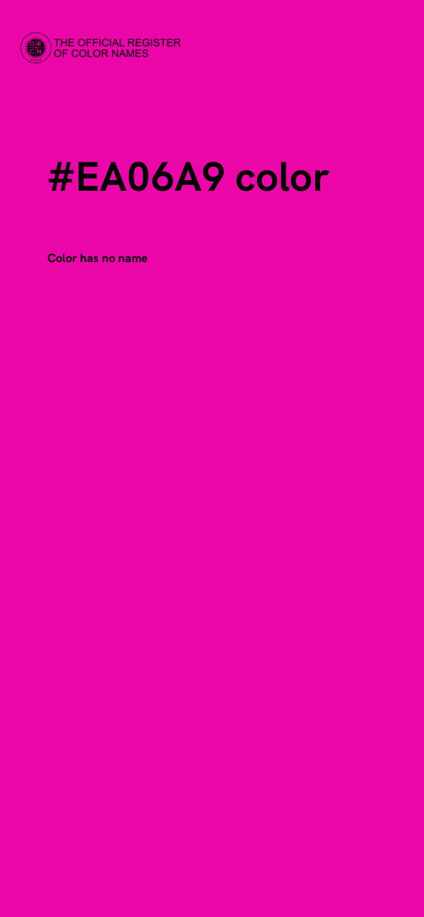 #EA06A9 color image