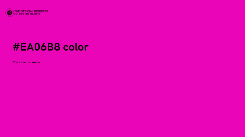 #EA06B8 color image
