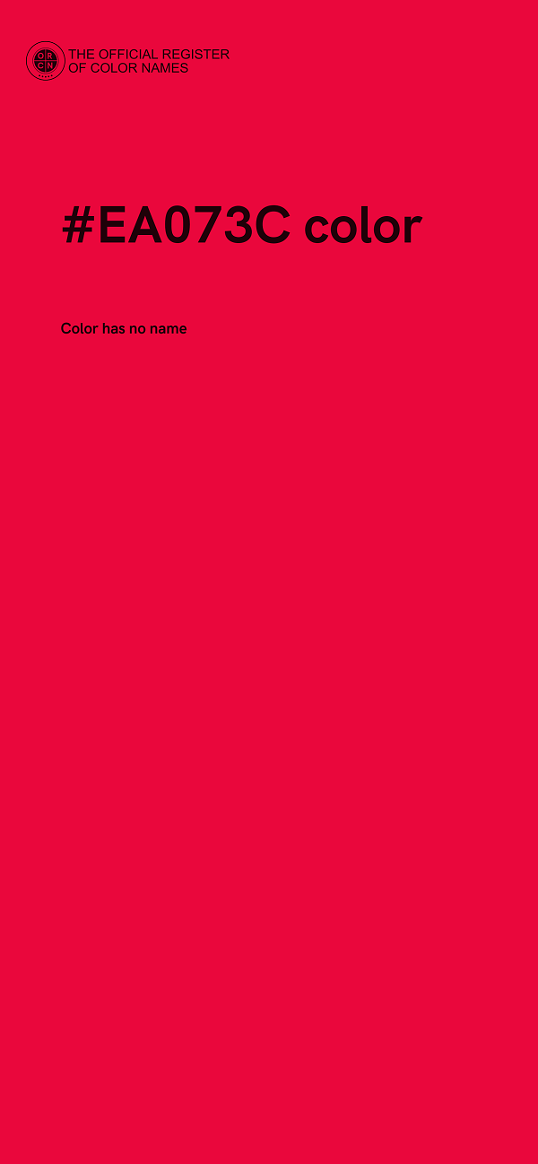 #EA073C color image
