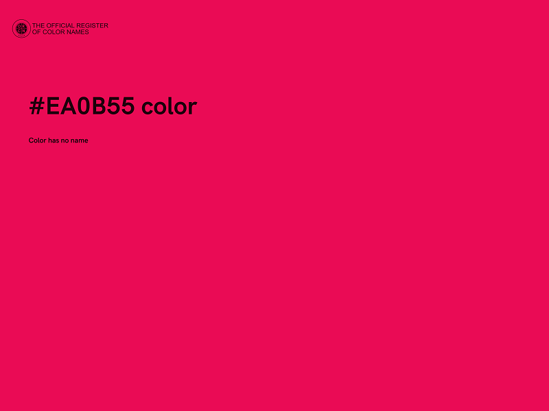 #EA0B55 color image