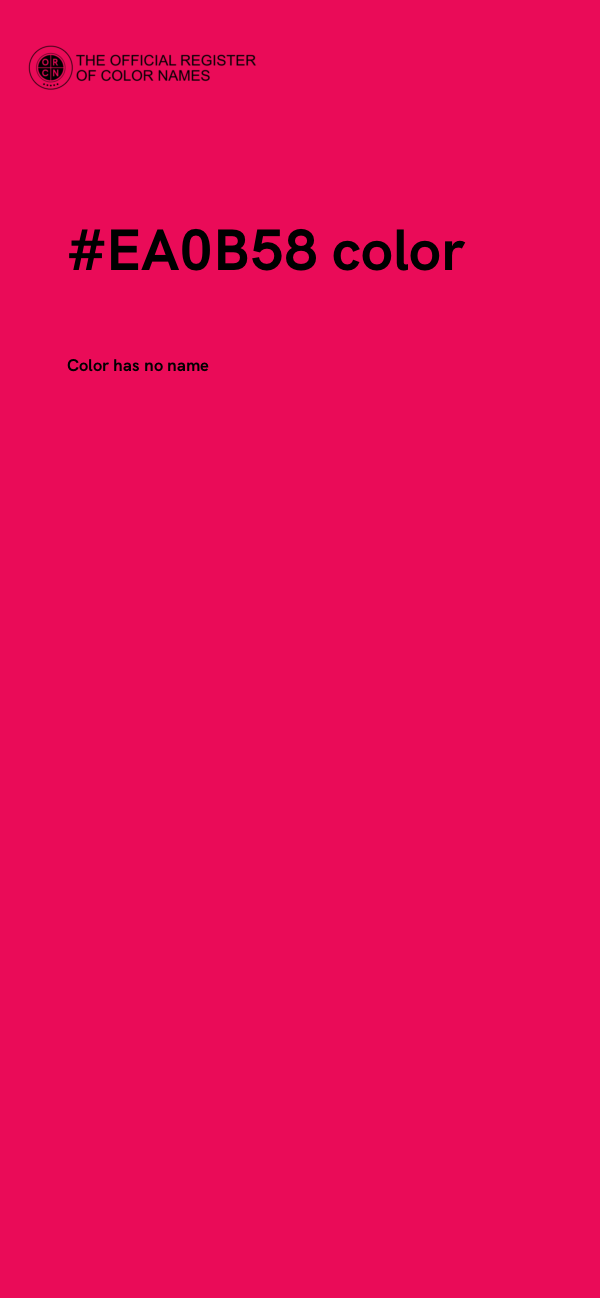 #EA0B58 color image