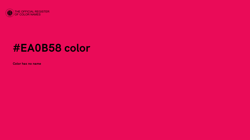#EA0B58 color image