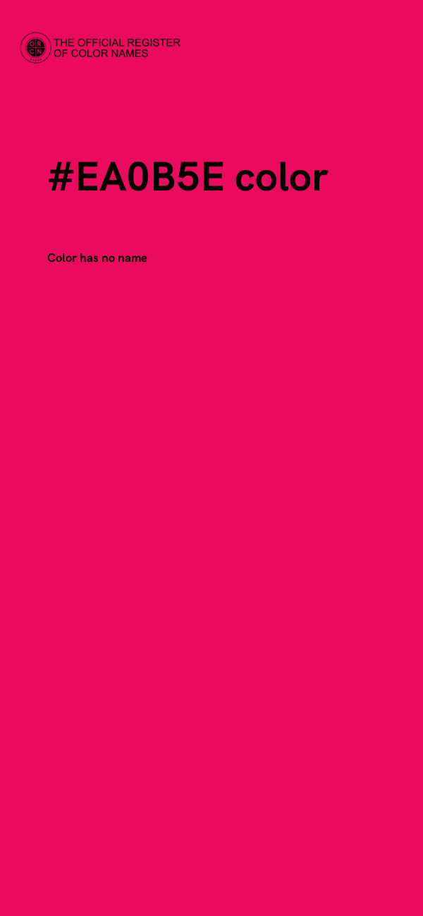 #EA0B5E color image