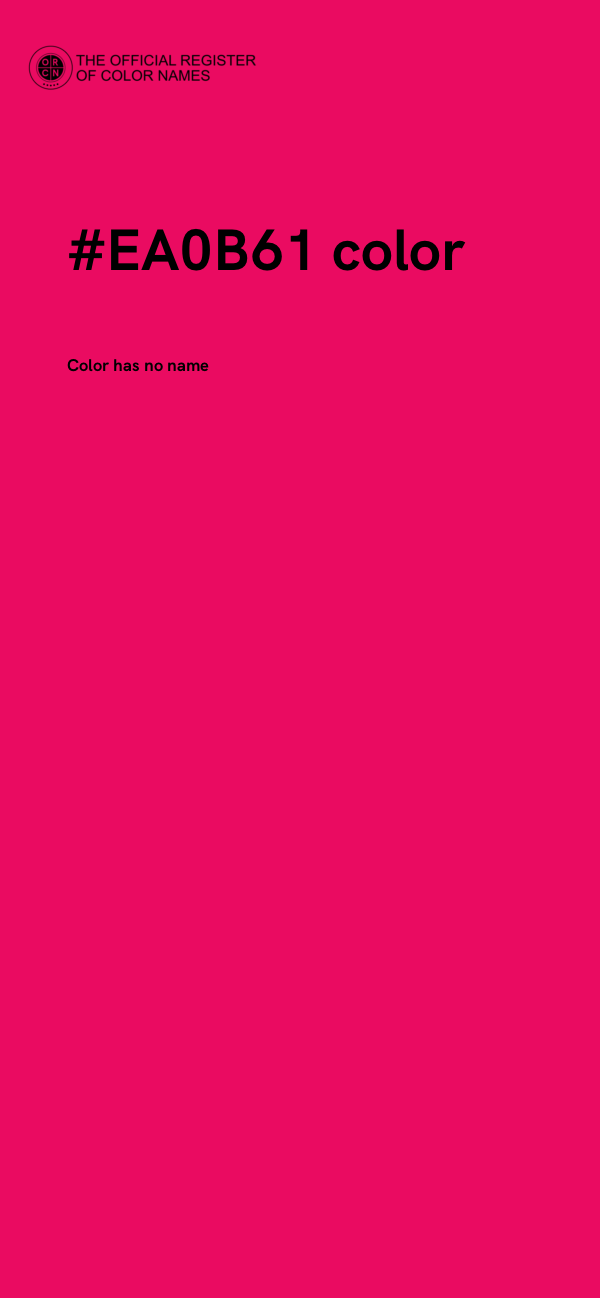 #EA0B61 color image