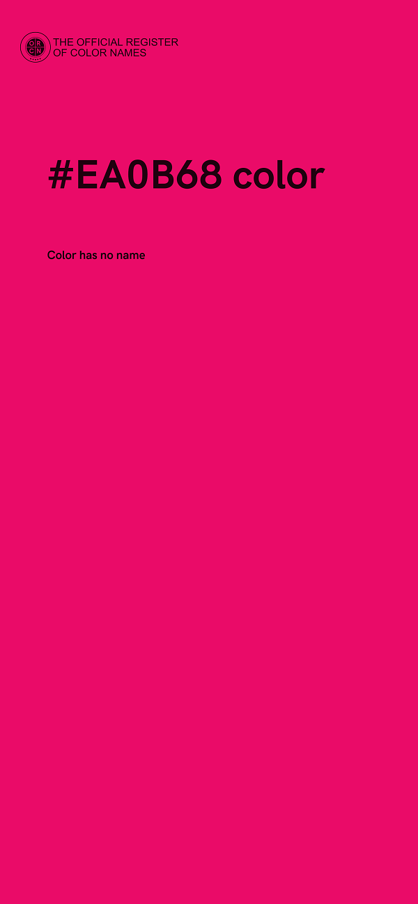 #EA0B68 color image