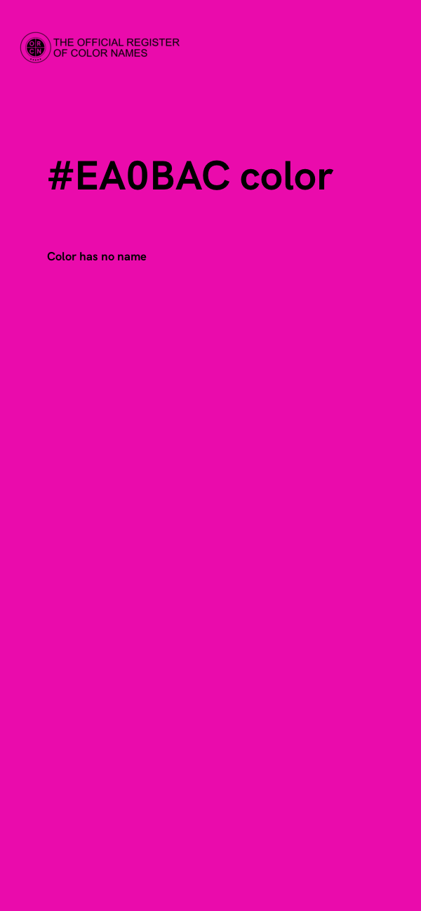 #EA0BAC color image