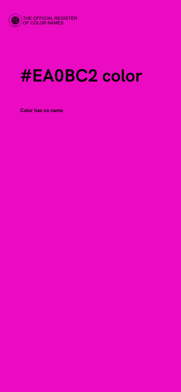 #EA0BC2 color image