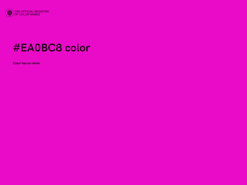 #EA0BC8 color image