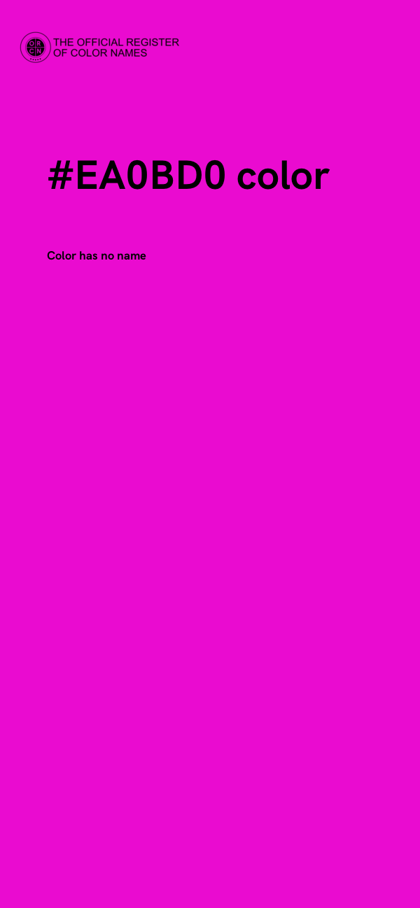 #EA0BD0 color image