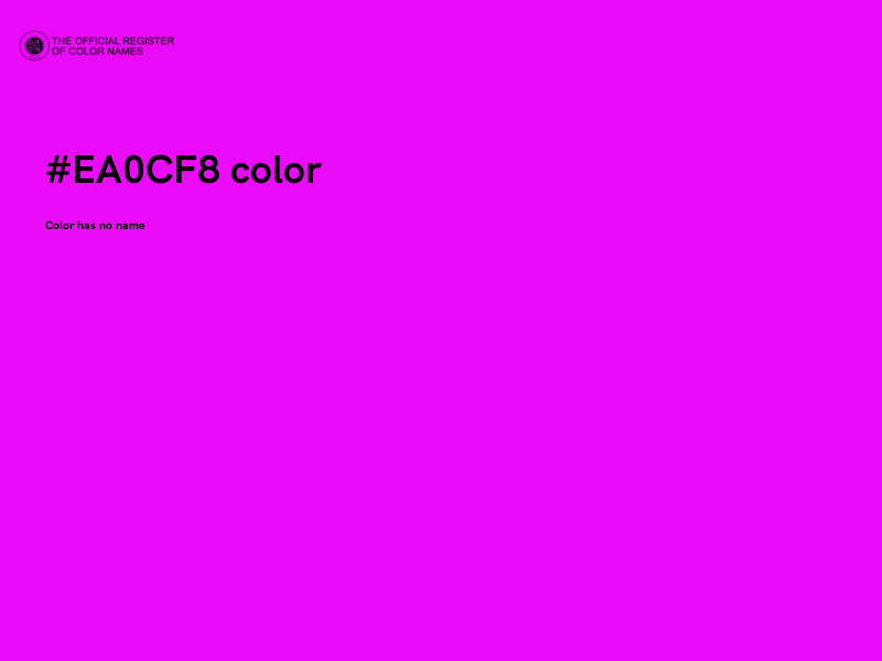 #EA0CF8 color image