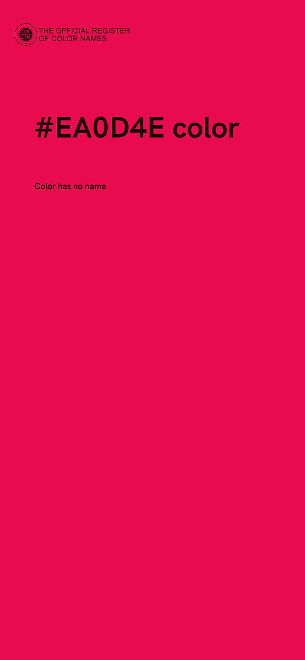 #EA0D4E color image