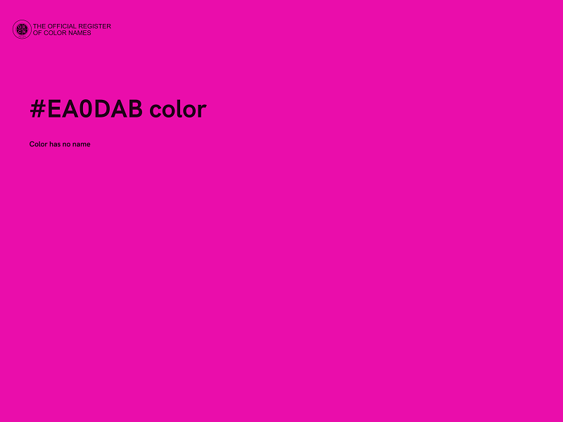 #EA0DAB color image