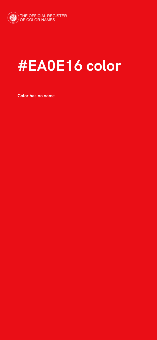 #EA0E16 color image