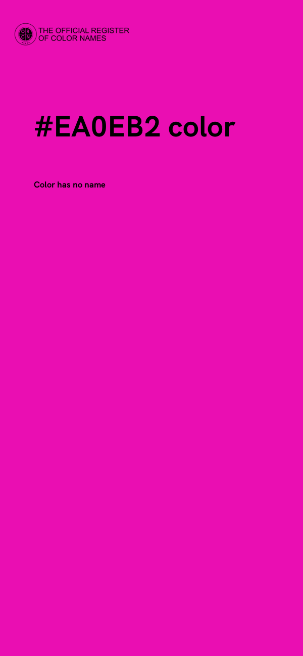 #EA0EB2 color image