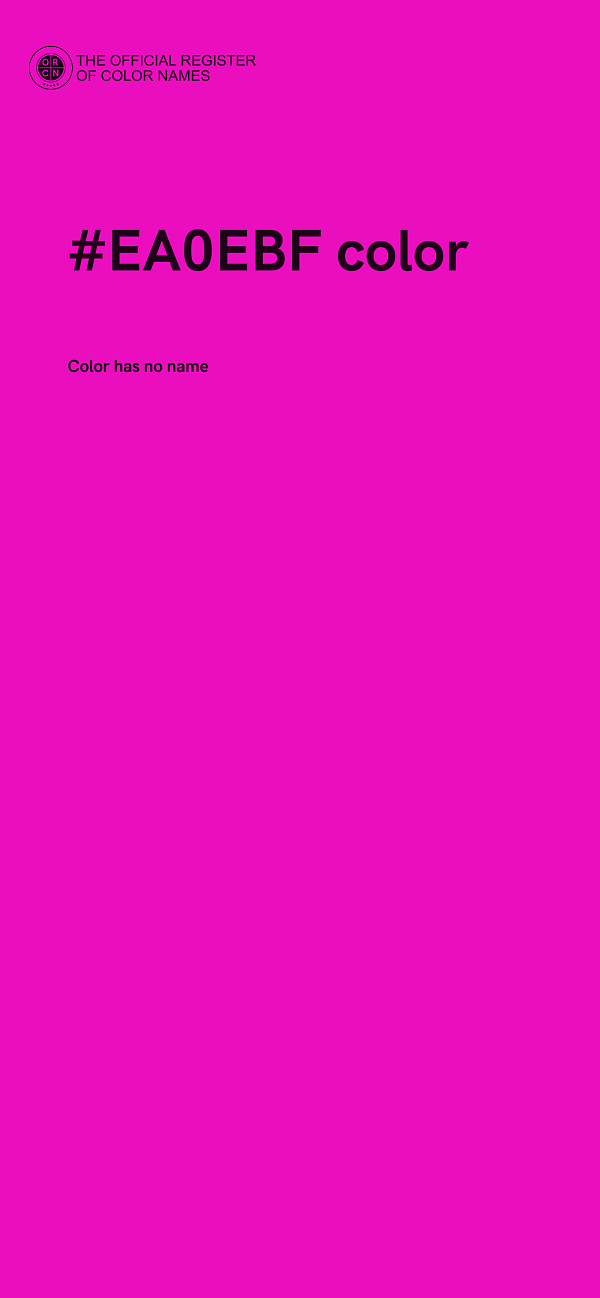 #EA0EBF color image