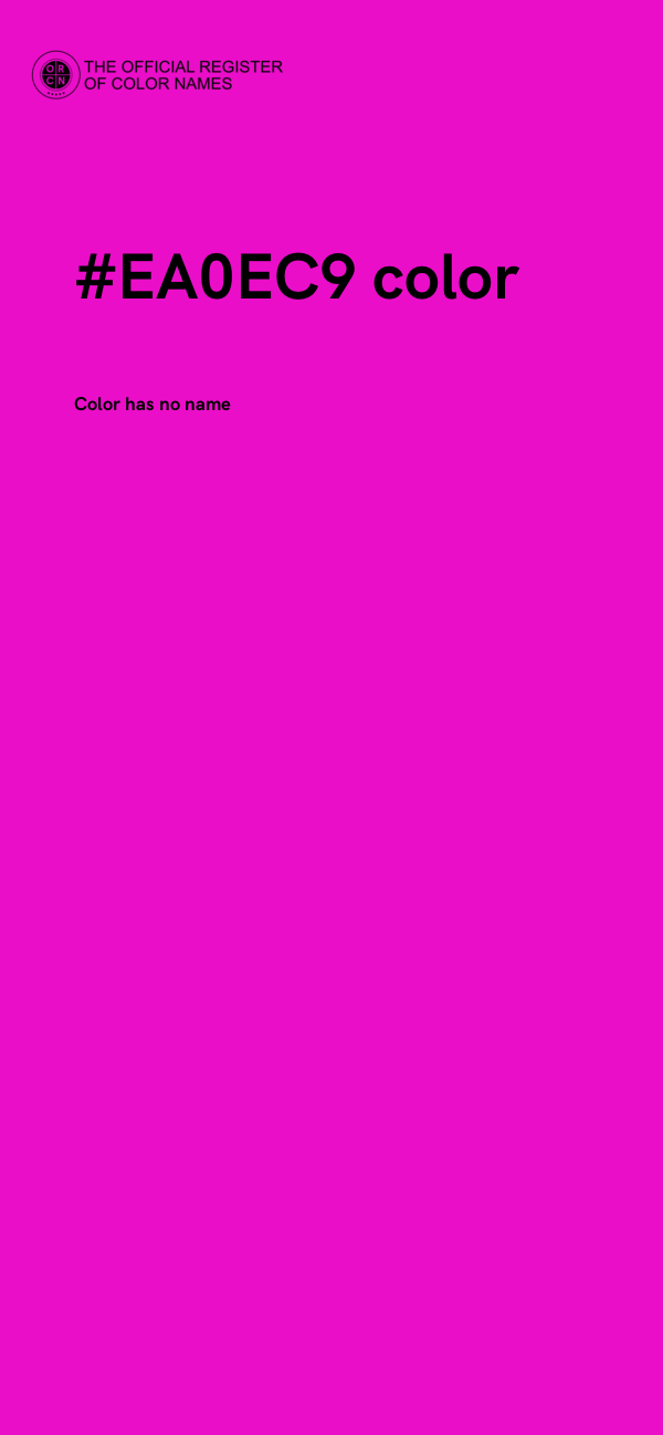 #EA0EC9 color image