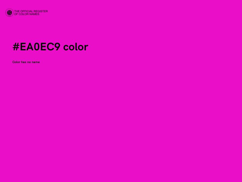 #EA0EC9 color image