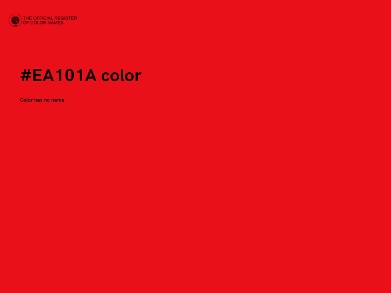 #EA101A color image