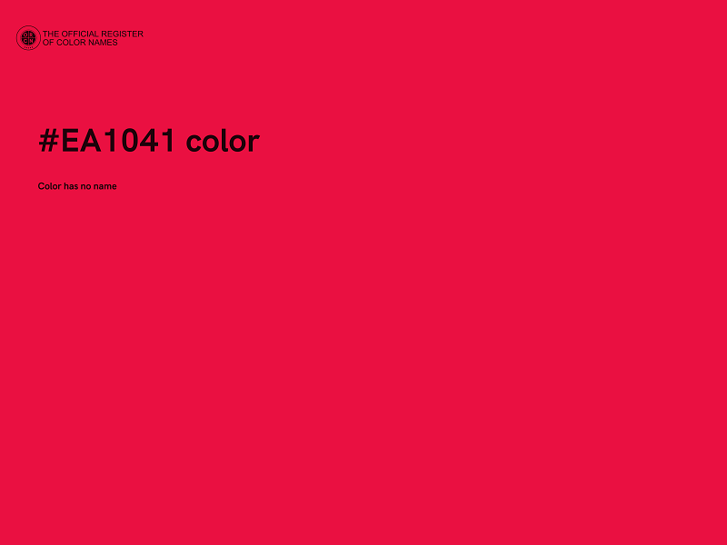 #EA1041 color image