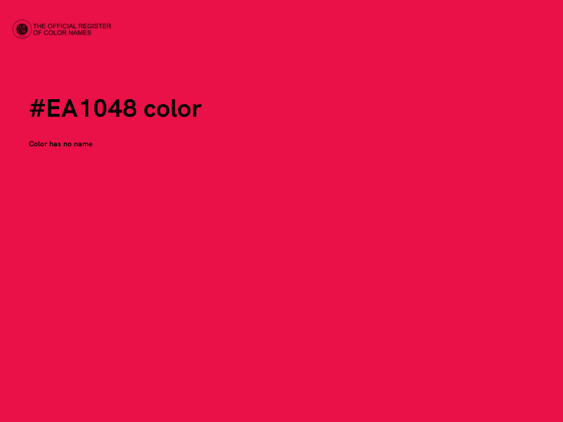 #EA1048 color image