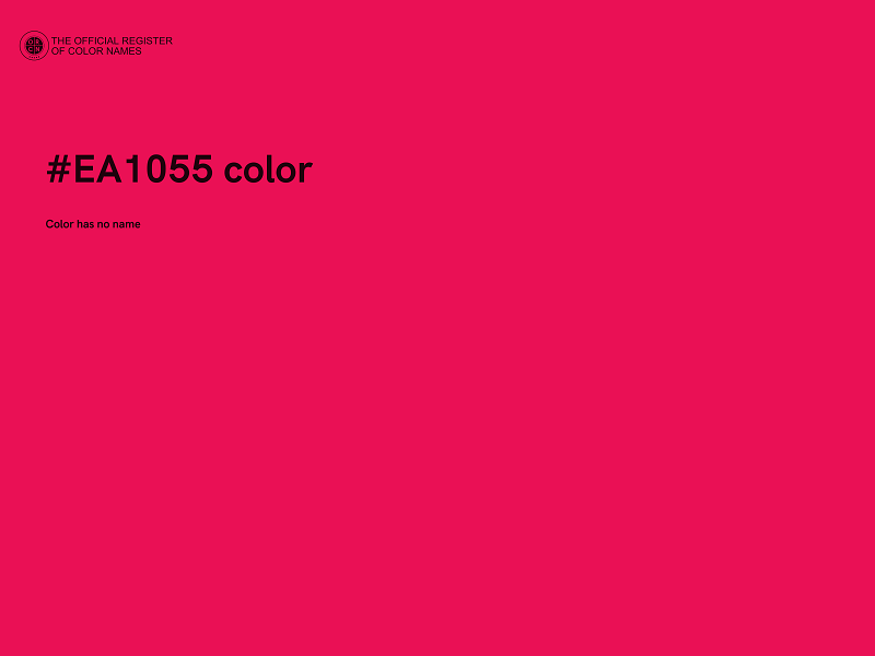 #EA1055 color image