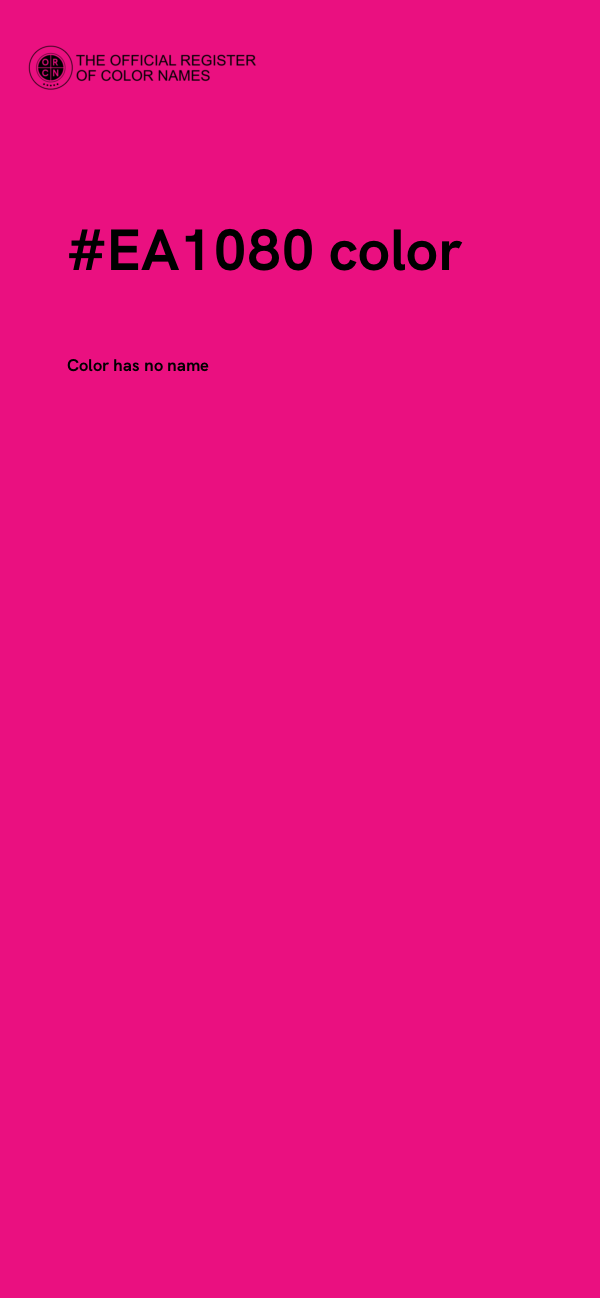 #EA1080 color image