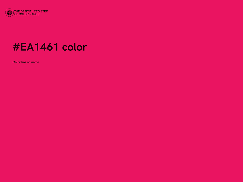 #EA1461 color image