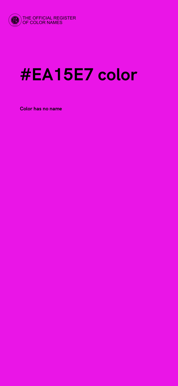#EA15E7 color image
